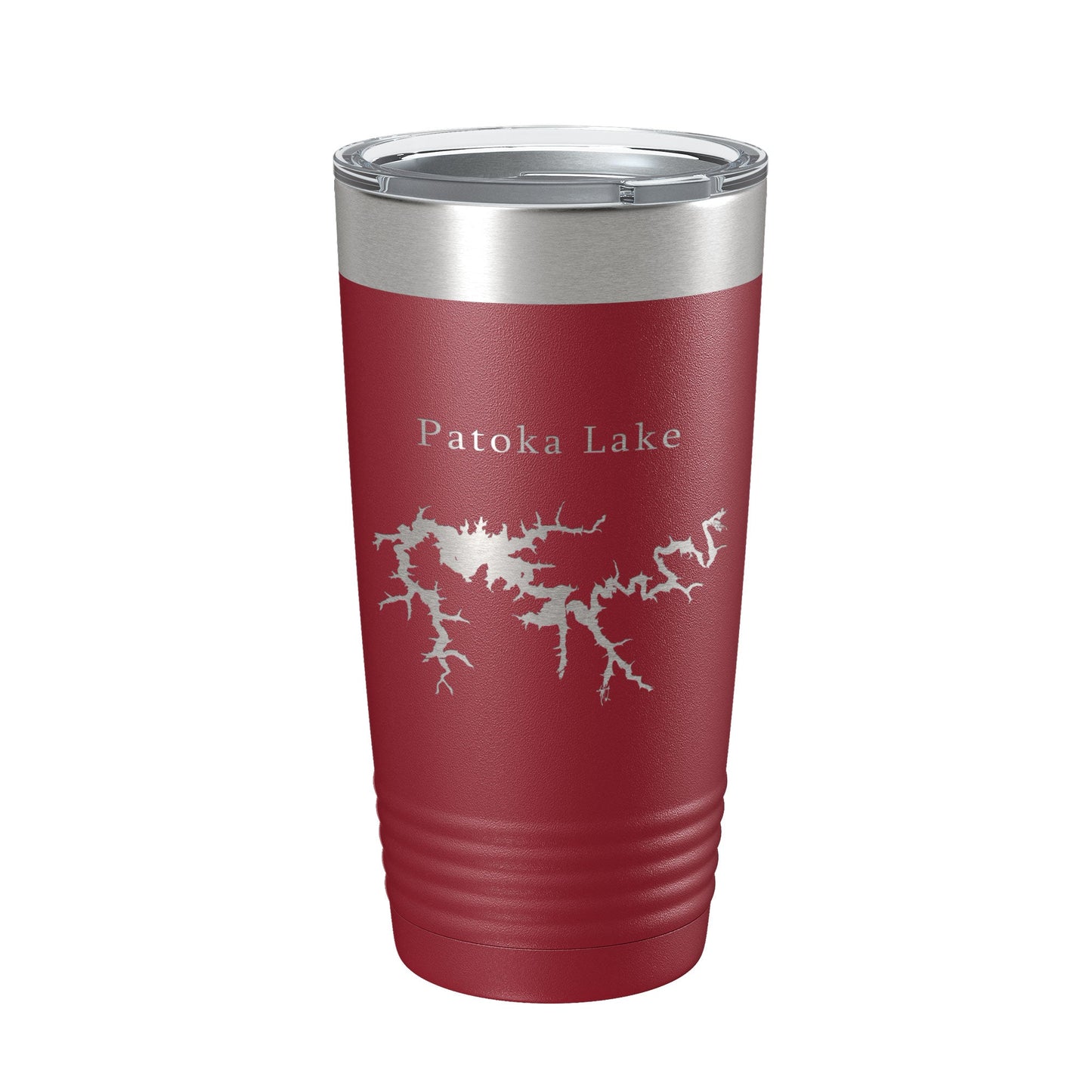 Patoka Lake Map Tumbler Travel Mug Insulated Laser Engraved Coffee Cup Indiana 20 oz-18