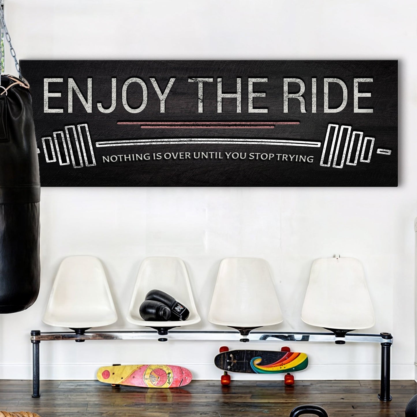 Enjoy The Ride Gym Sign-3