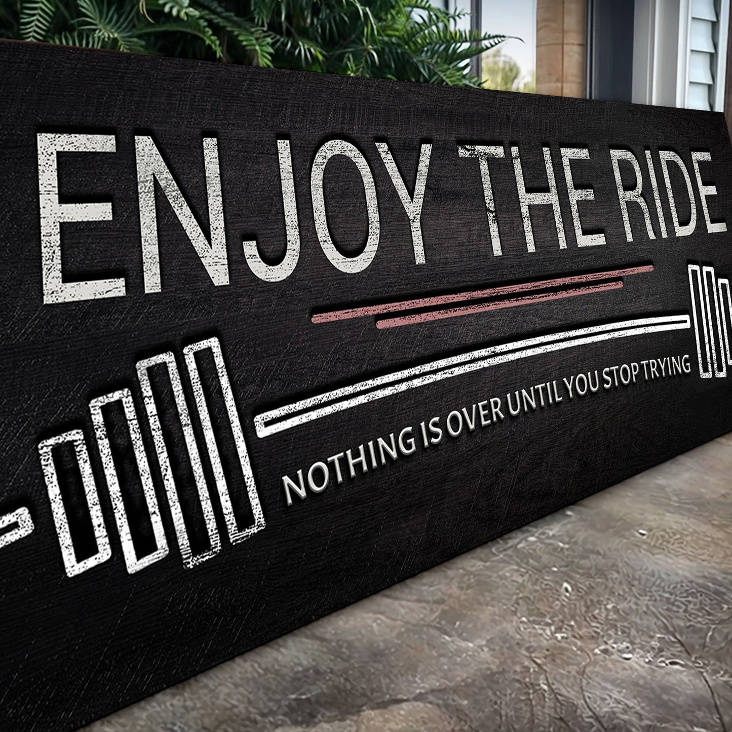 Enjoy The Ride Gym Sign-4