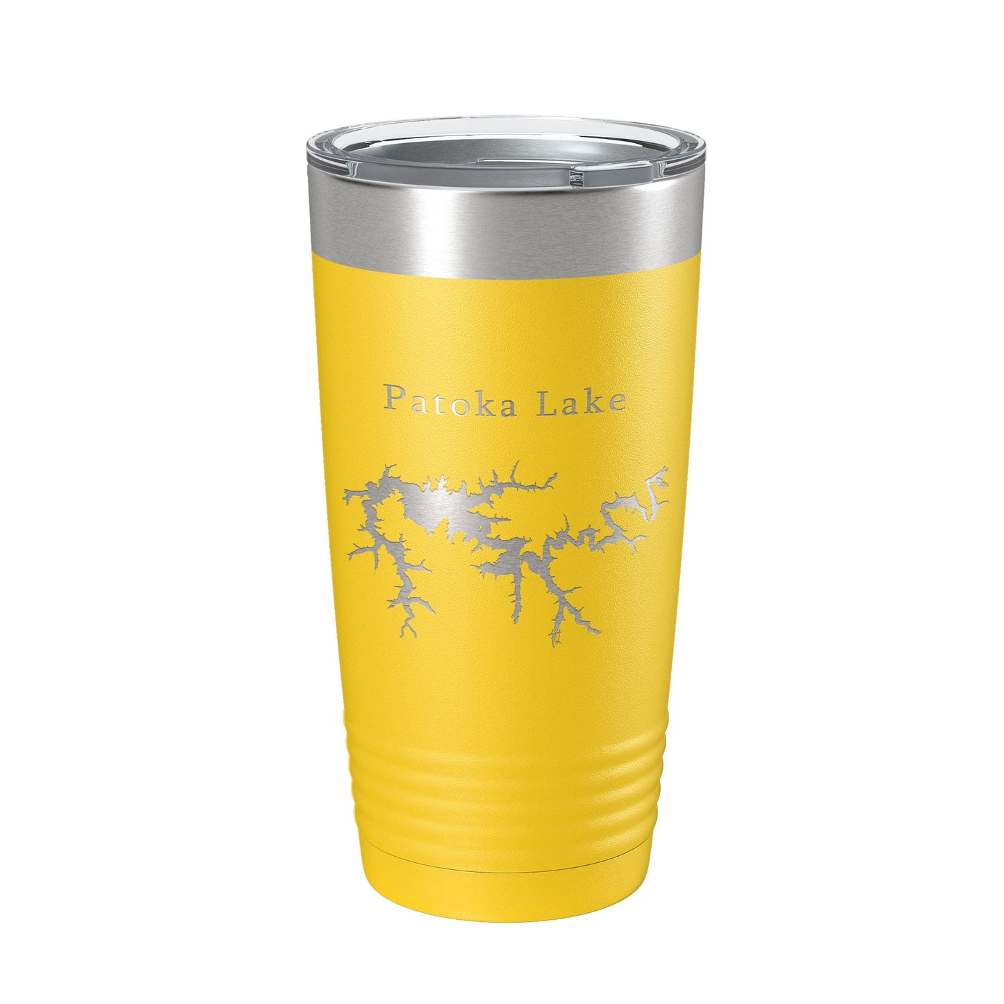 Patoka Lake Map Tumbler Travel Mug Insulated Laser Engraved Coffee Cup Indiana 20 oz-4