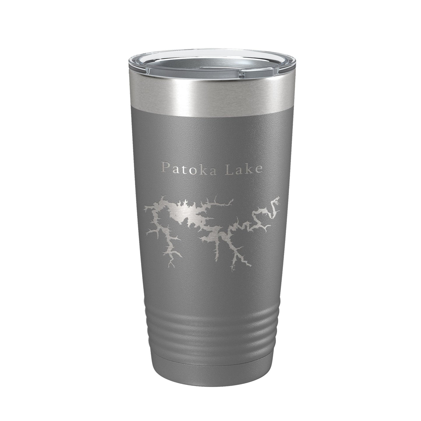 Patoka Lake Map Tumbler Travel Mug Insulated Laser Engraved Coffee Cup Indiana 20 oz-16