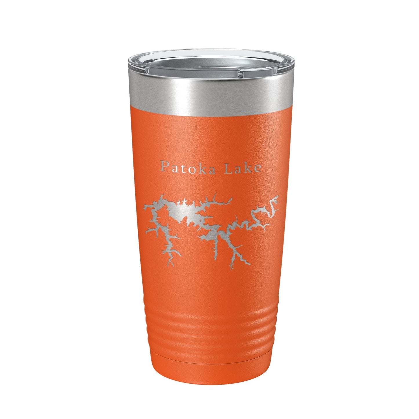 Patoka Lake Map Tumbler Travel Mug Insulated Laser Engraved Coffee Cup Indiana 20 oz-17