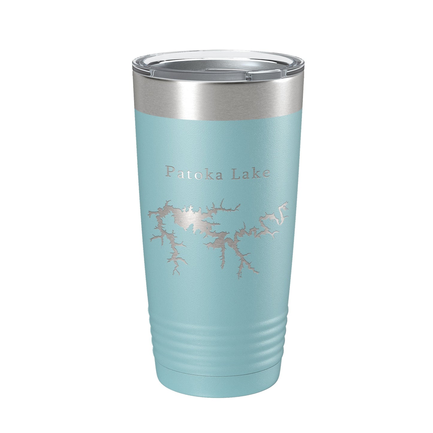 Patoka Lake Map Tumbler Travel Mug Insulated Laser Engraved Coffee Cup Indiana 20 oz-13