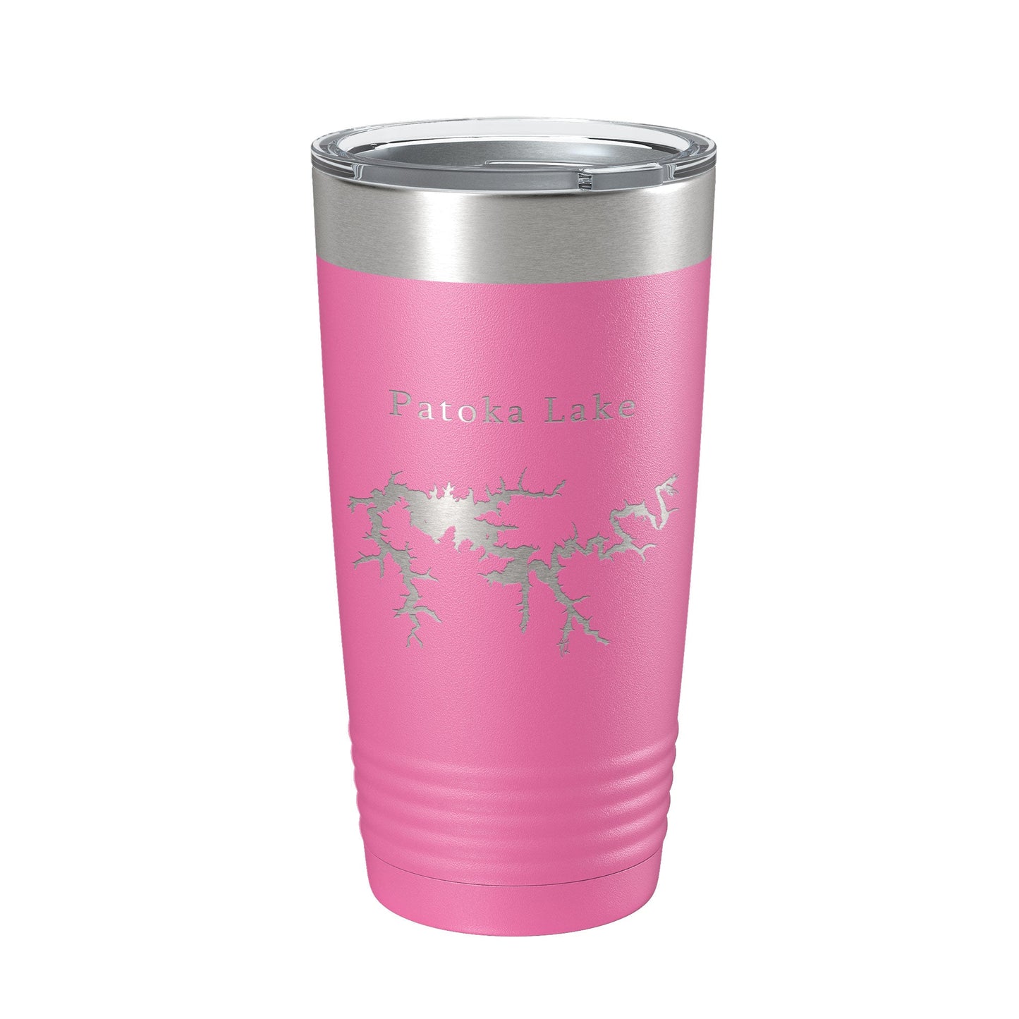 Patoka Lake Map Tumbler Travel Mug Insulated Laser Engraved Coffee Cup Indiana 20 oz-11