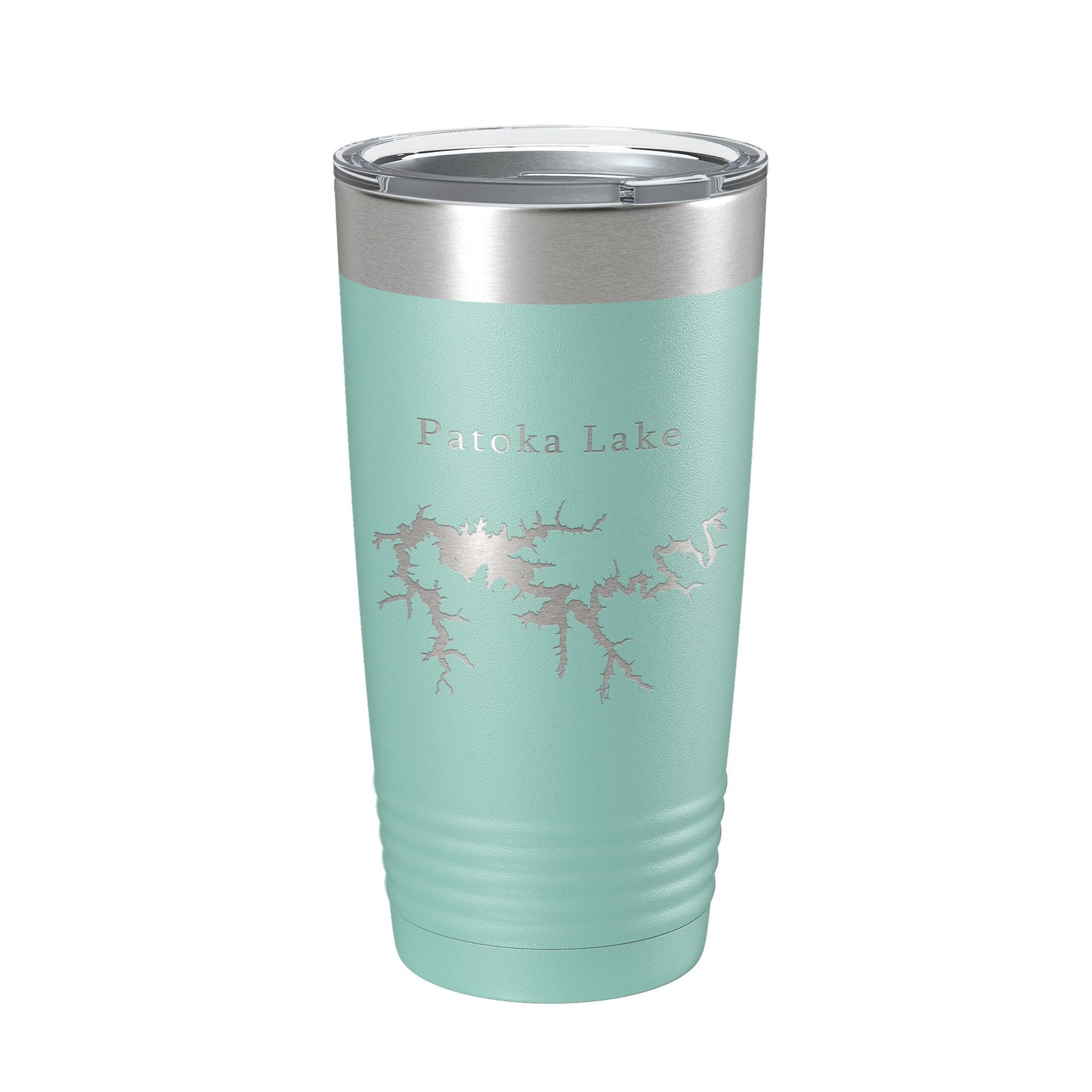 Patoka Lake Map Tumbler Travel Mug Insulated Laser Engraved Coffee Cup Indiana 20 oz-12