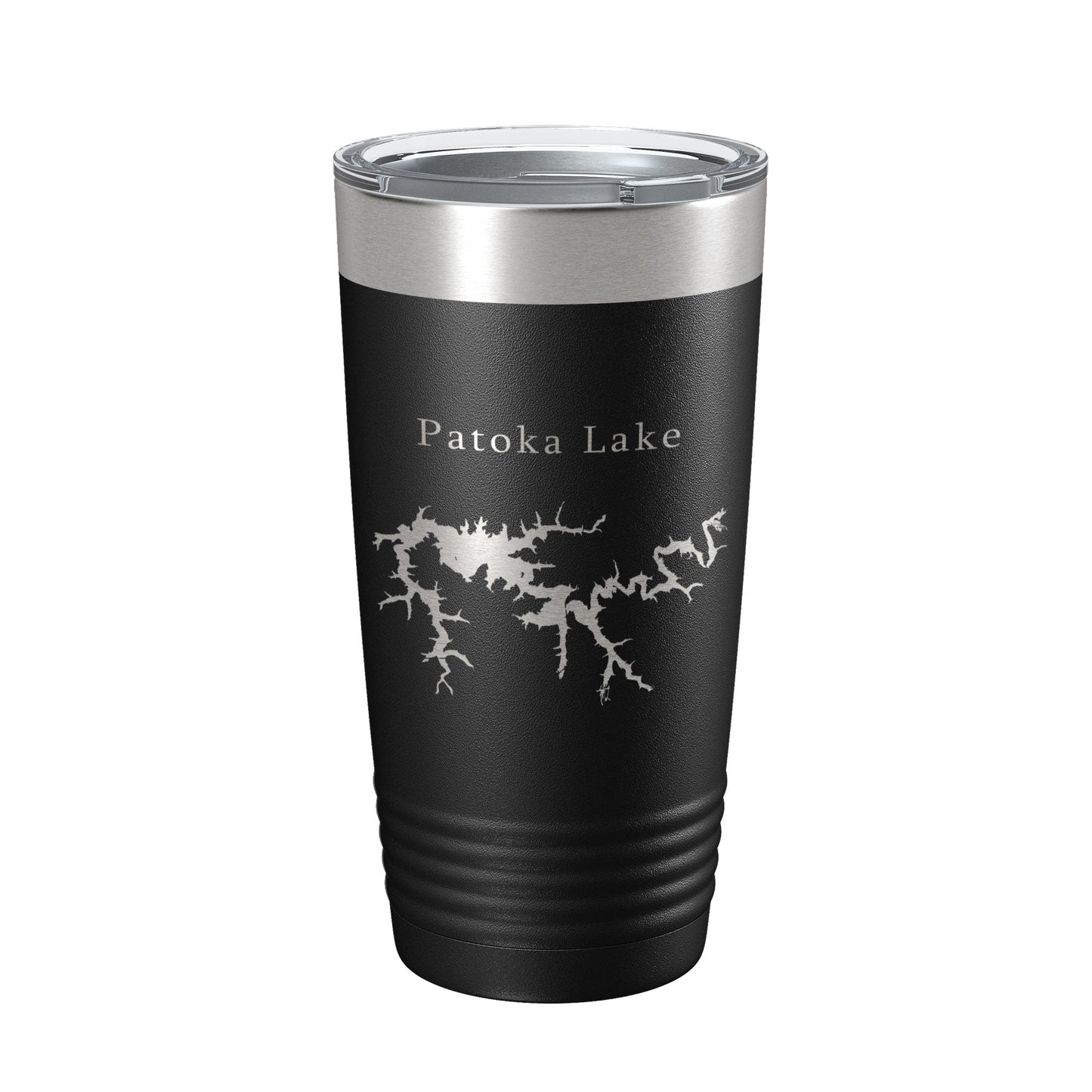 Patoka Lake Map Tumbler Travel Mug Insulated Laser Engraved Coffee Cup Indiana 20 oz-5