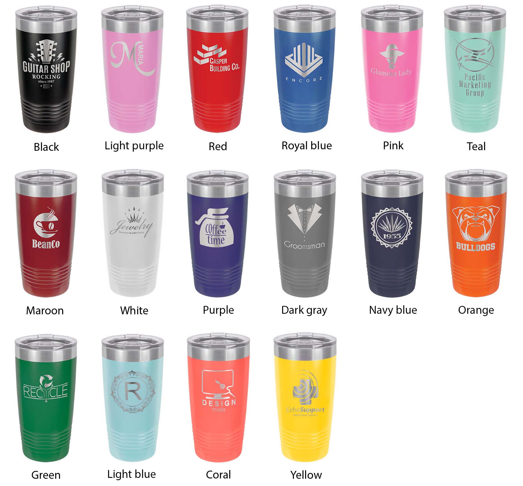 Patoka Lake Map Tumbler Travel Mug Insulated Laser Engraved Coffee Cup Indiana 20 oz-3